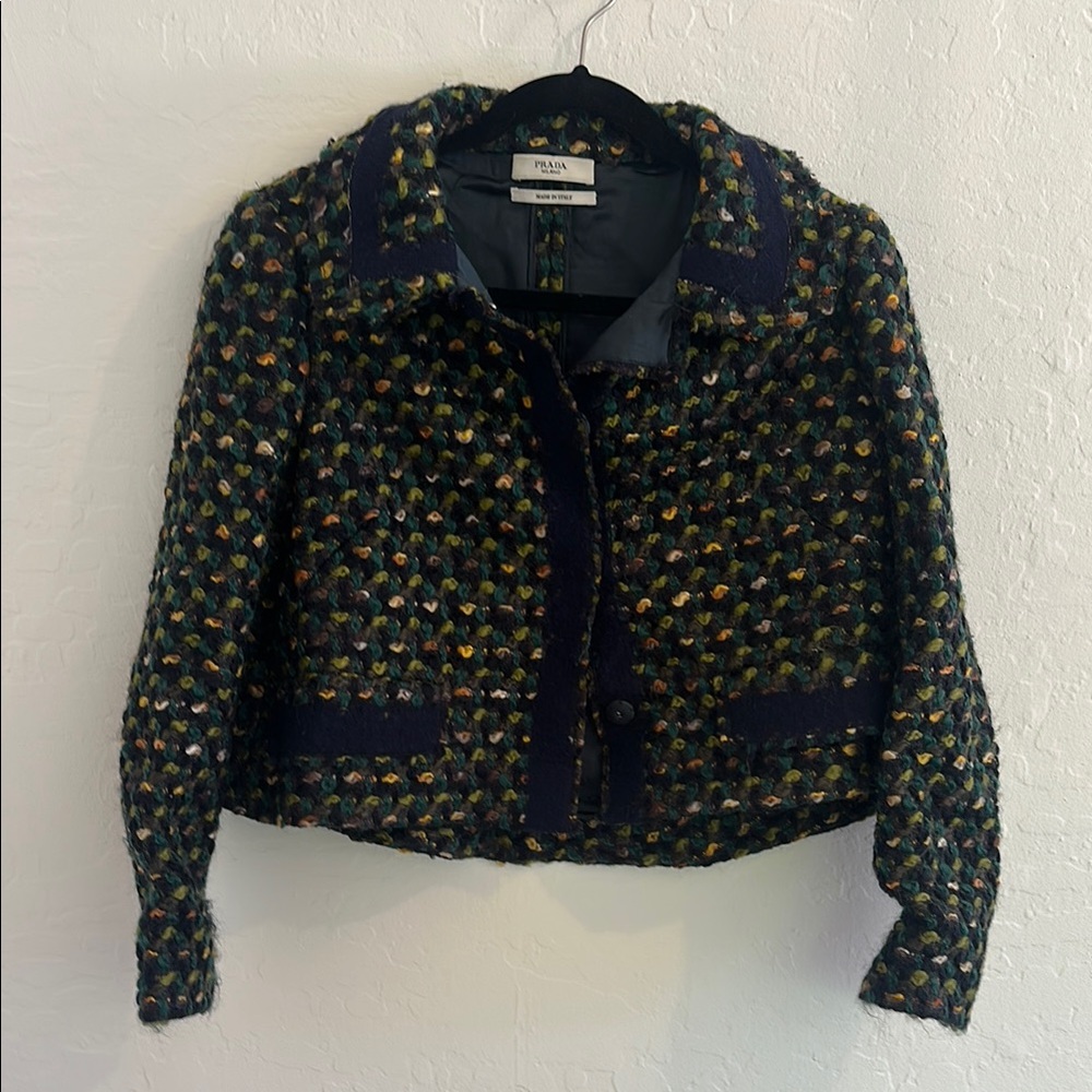 Prada Green Blazer Tailored Jacket